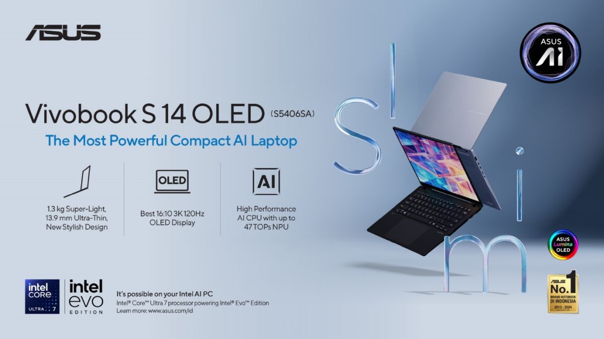 ASUS Vivobook S 14 OLED S5406SA angle 4