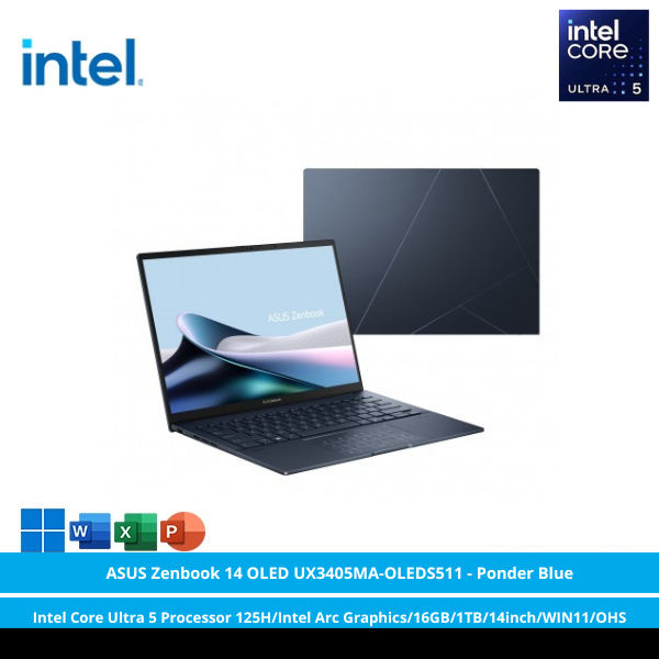 ASUS Zenbook 14 OLED UX3405MA angle 4