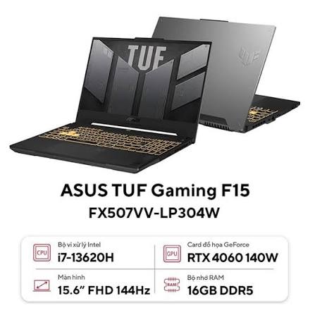 ASUS TUF Gaming F15 FX507VV angle 4